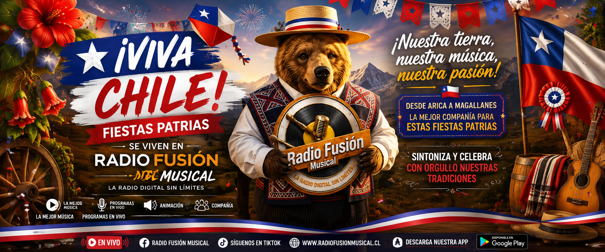 Radio Fusión Musical Banner